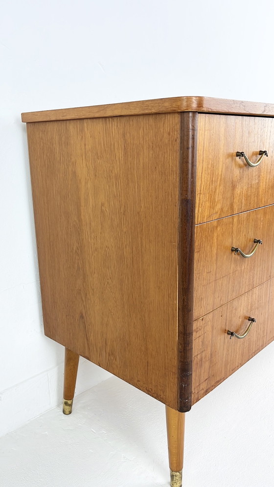 Image 1 of Zweeds vintage teak fineren ladekast Ikast