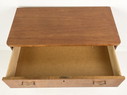Zweeds vintage teak fineren ladekast Ikast