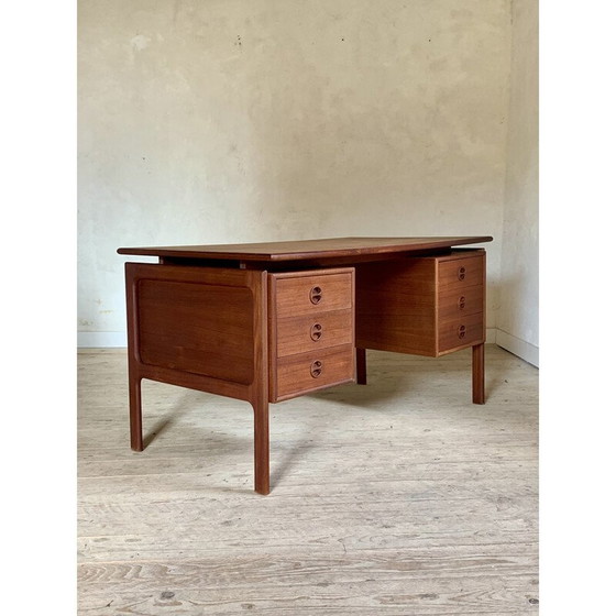 Image 1 of Vintage teak bureau van G.V Gasvig