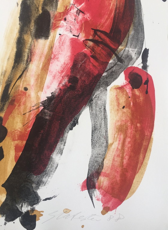 Image 1 of Ger Lataster - abstracte litho