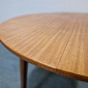 Vintage Uitklapbare Ronde Eettafel 