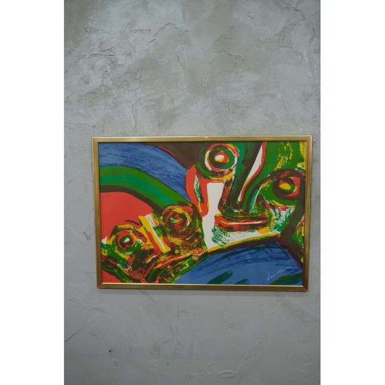 Image 1 of Vintage abstracte litho van Bengt Lindström, Zweden 1970