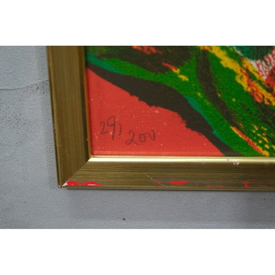 Image 1 of Vintage abstracte litho van Bengt Lindström, Zweden 1970