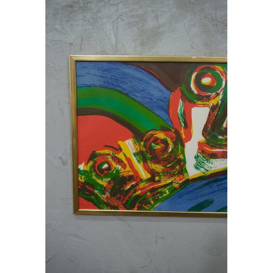 Image 1 of Vintage abstracte litho van Bengt Lindström, Zweden 1970