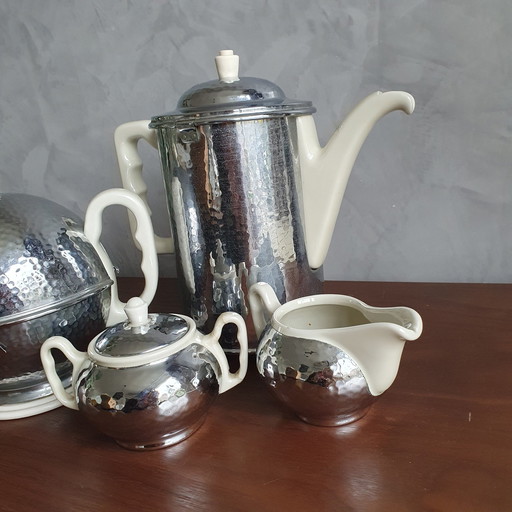 Art Deco Coffee Service From Thermisol, 1930S, Set Van 4