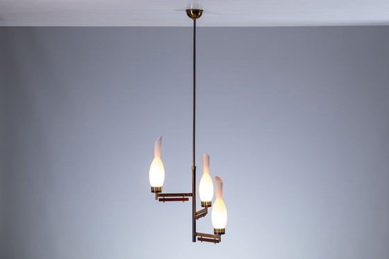 Image 1 of Grote Mid Century Kroonluchter