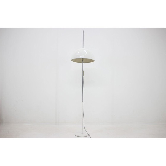 Image 1 of Vintage wit metalen vloerlamp voor Napako, Tsjecho-Slowakije 1970