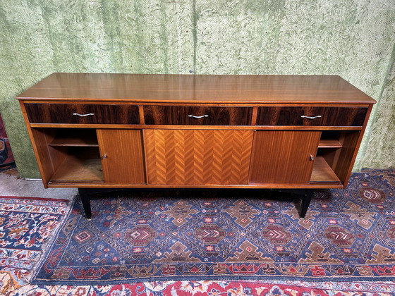 Image 1 of Mid century retro vintage teak dressoir van Jentique 1950