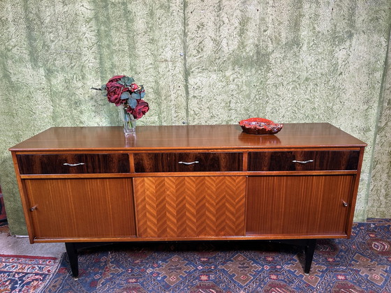 Image 1 of Mid century retro vintage teak dressoir van Jentique 1950