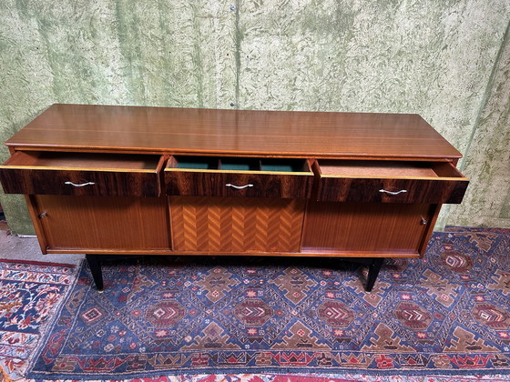 Image 1 of Mid century retro vintage teak dressoir van Jentique 1950