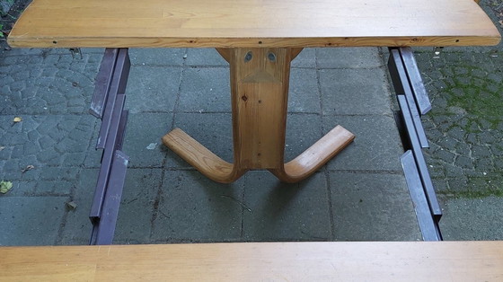 Image 1 of Laukaan Puu: Kirsikka Savonen Uitschuifbare Eettafel Met 4 Stoelen