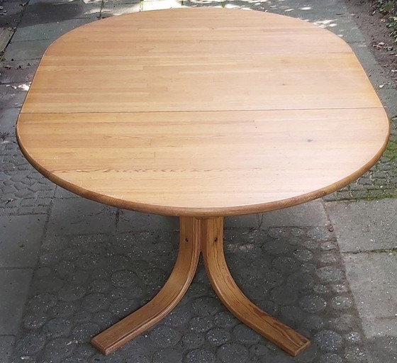 Image 1 of Laukaan Puu: Kirsikka Savonen Uitschuifbare Eettafel Met 4 Stoelen