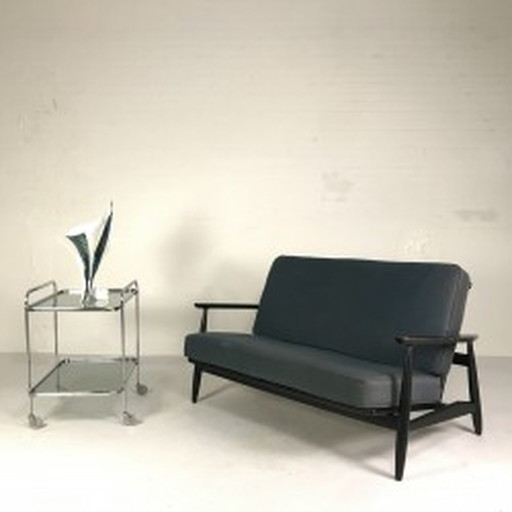 Vintage designbank in de stijl van Viko Baumritter - jaren 1960