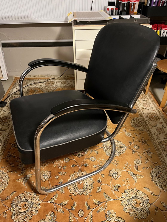 Image 1 of Vintage Buisframe Fauteuil Van Paul Schuitema