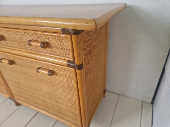 Image 1 of Vintage Frans rotan dressoir