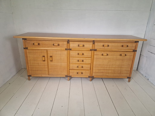 Vintage Frans rotan dressoir