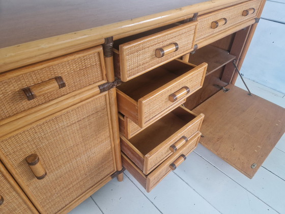 Image 1 of Vintage Frans rotan dressoir