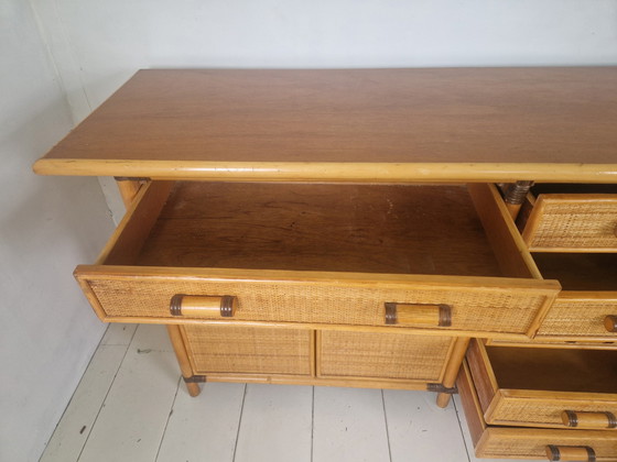 Image 1 of Vintage Frans rotan dressoir