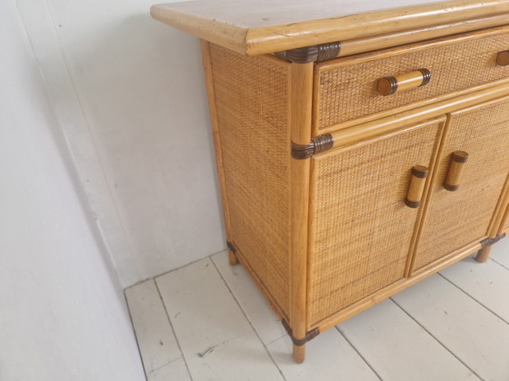 Image 1 of Vintage Frans rotan dressoir