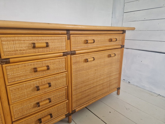 Image 1 of Vintage Frans rotan dressoir