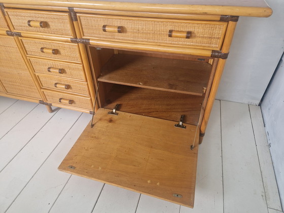 Image 1 of Vintage Frans rotan dressoir