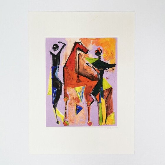 Image 1 of Vintage schilderij "Marino van Shakespeare" nummer III voor Zwr, Londen 1978