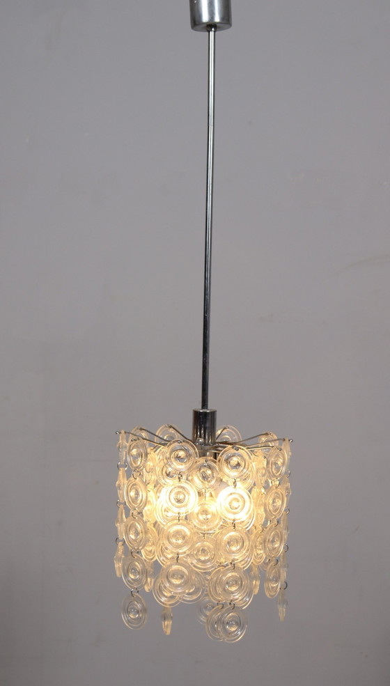 Image 1 of Mid Century plafondlamp/Murano glas Well Gaerano Sciolari, Italië, 1960