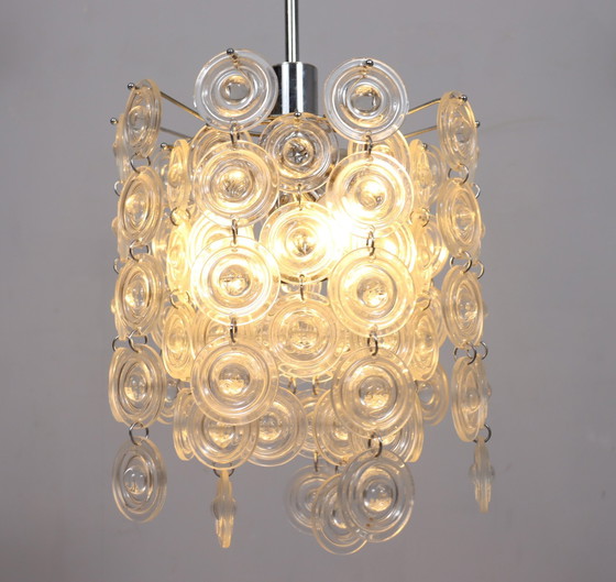 Image 1 of Mid Century plafondlamp/Murano glas Well Gaerano Sciolari, Italië, 1960