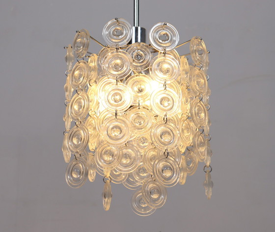 Image 1 of Mid Century plafondlamp/Murano glas Well Gaerano Sciolari, Italië, 1960