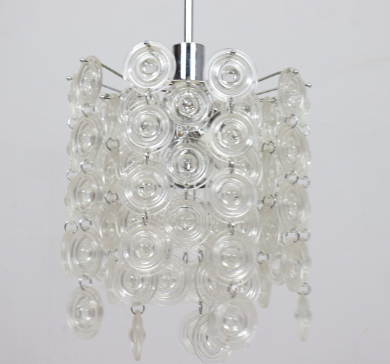 Image 1 of Mid Century plafondlamp/Murano glas Well Gaerano Sciolari, Italië, 1960