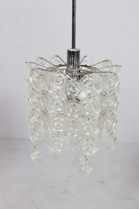 Image 1 of Mid Century plafondlamp/Murano glas Well Gaerano Sciolari, Italië, 1960