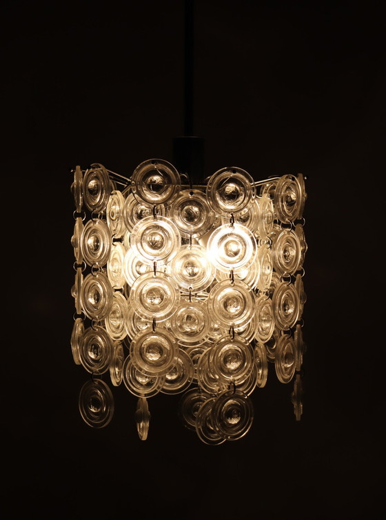 Image 1 of Mid Century plafondlamp/Murano glas Well Gaerano Sciolari, Italië, 1960