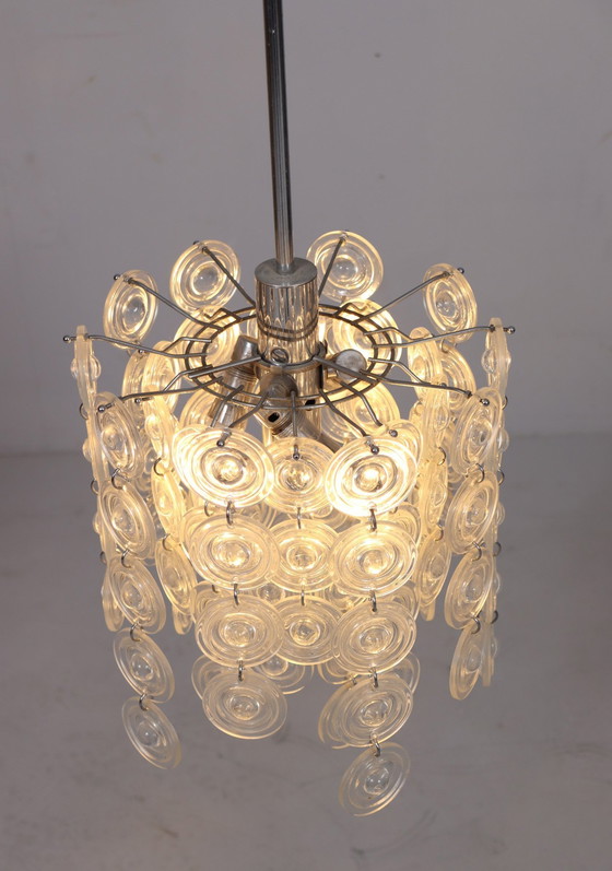 Image 1 of Mid Century plafondlamp/Murano glas Well Gaerano Sciolari, Italië, 1960