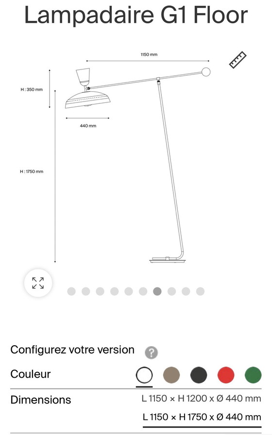 Image 1 of Pierre Guariche Sammode G1 Vloerlamp