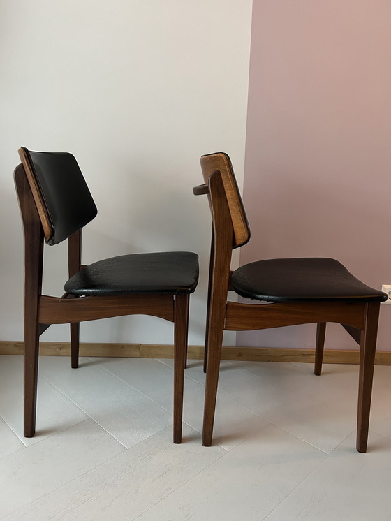 Image 1 of Set Van Twee Deens Mid-Century Design Stoelen