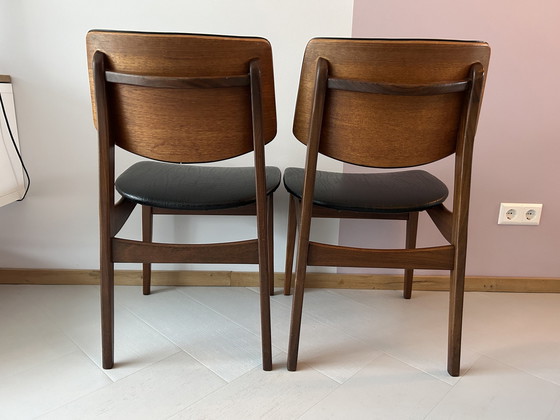 Image 1 of Set Van Twee Deens Mid-Century Design Stoelen