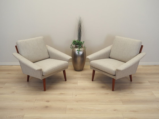 Image 1 of Teakhouten fauteuil, Deens ontwerp, 1970S, Productie: Denemarken