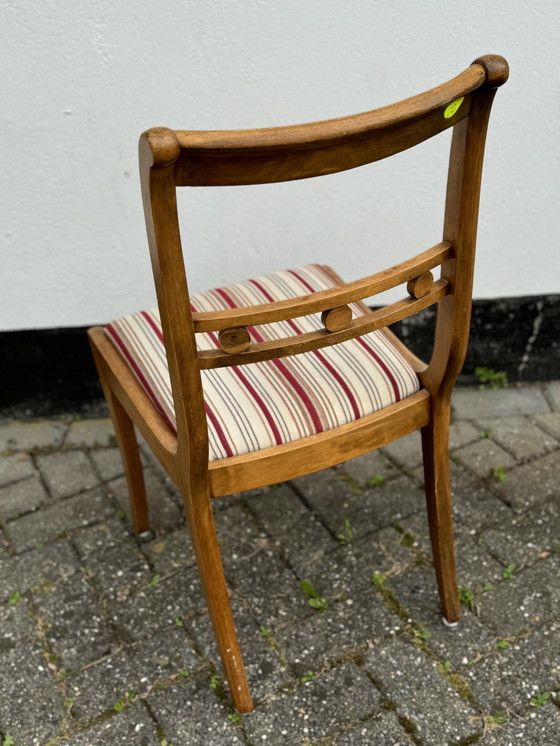 Image 1 of Set van 4 mahoniehouten Art Nouveau eetkamerstoelen