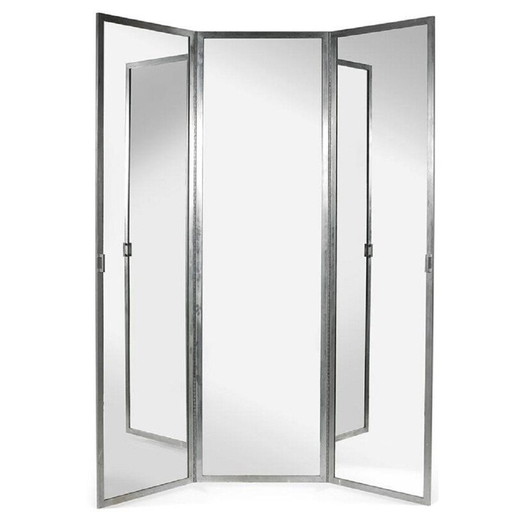 Vintage drieluik spiegel door Eugène Printz 1930-1931