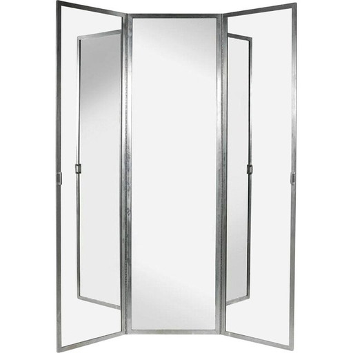 Vintage drieluik spiegel door Eugène Printz 1930-1931