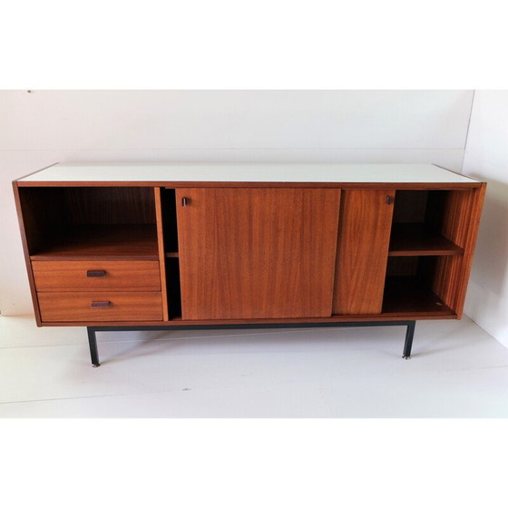 Image 1 of Vintage mahoniehouten highboard van de Cité Universitaire Jean Zay, 1960