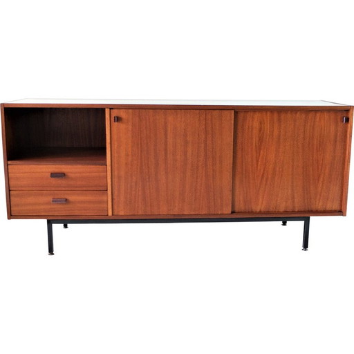 Vintage mahoniehouten highboard van de Cité Universitaire Jean Zay, 1960