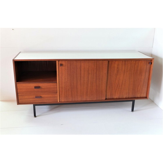 Image 1 of Vintage mahoniehouten highboard van de Cité Universitaire Jean Zay, 1960