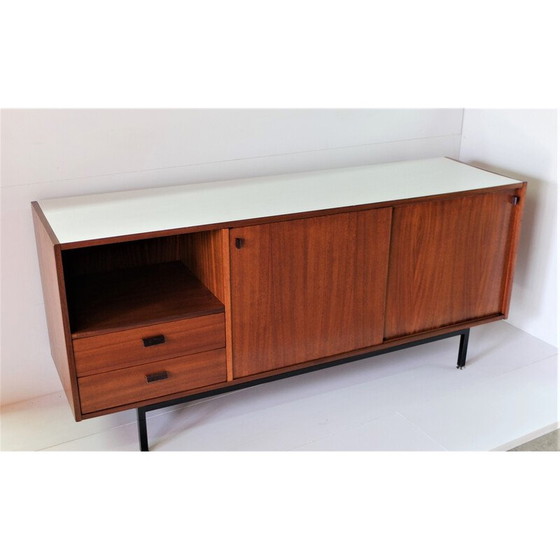 Image 1 of Vintage mahoniehouten highboard van de Cité Universitaire Jean Zay, 1960