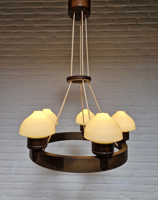 Zeldzame Aneta Mid-century Hanglamp, Zweden 1960