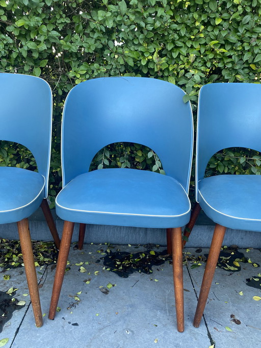 4x Vintage cocktailstoelen