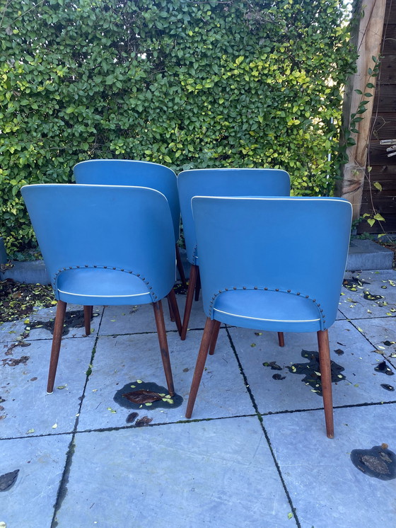 Image 1 of 4x Vintage cocktailstoelen