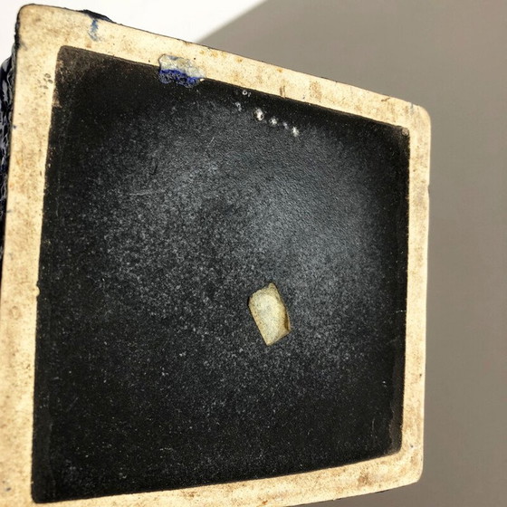 Image 1 of Vintage aardewerk Fat Lava vaas van Es Keramik