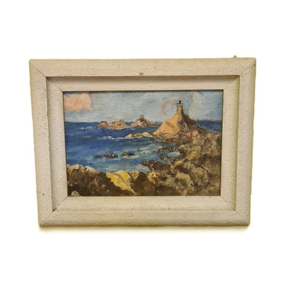 Image 1 of Pendant Met De Franse Kust Door S. Barrier Uit 1947