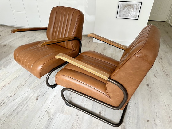 Image 1 of 2x Vintage loungestoelen